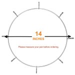 The Clean Coop™ Feedsaver for Galvanized 30# Harris Farms™ and Little Giant ™  Poultry Feeders with 14”-14 1/4” pans