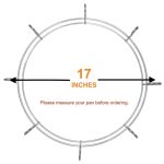 The Clean Coop™ Feedsaver for Galvanized Little Giant™ and Harris Farms™ 40# with 17" pans.